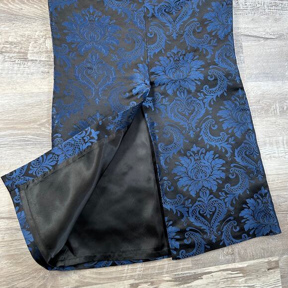 Vintage J. Peterman Silk Maxi Skirt – Baroque Brocade Asian-Inspired Print – 6 - Picture 6 of 7